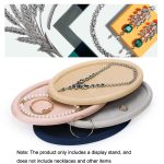 30x20x1,8 cm Schmucktablett Ring Samt Leder Oval Leere Platte Ohrringe Halskette Schmuck Display Platte – Bild 6