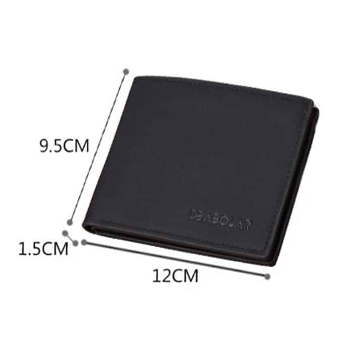 DEABOLAR Multifunktionale Herren-Geldbörse aus PU-Leder, kurz, für mehrere Karten – Bild 3