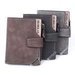 DEABOLAR Lässige Retro-Geldbörse mit Segeltuchmuster, multifunktional, mittellang – Bild 2