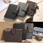 DEABOLAR Lässige Retro-Geldbörse mit Segeltuchmuster, multifunktional, mittellang – Bild 6