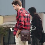 HUMERPAUL Herren Umhängetasche Retro Leder Umhängetasche, MH580 (Brown) – Bild 9