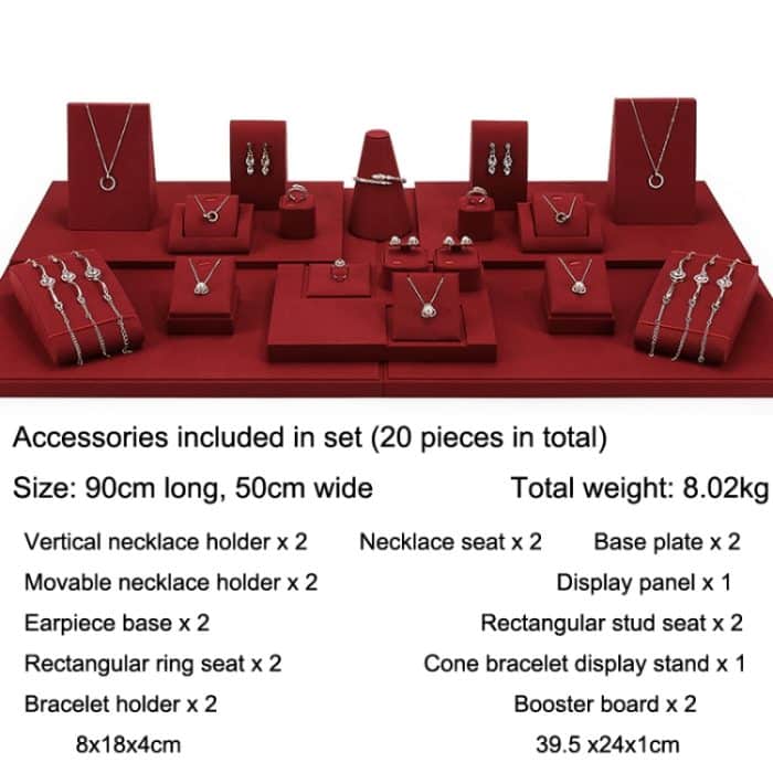 Ohrringe, Armbänder, Ohrringe, Schmuck-Präsentationsständer, Mikrofaser-Schmucktheken-Display-Requisiten – Bild 6