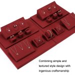 Ohrringe, Armbänder, Ohrringe, Schmuck-Präsentationsständer, Mikrofaser-Schmucktheken-Display-Requisiten – Bild 3