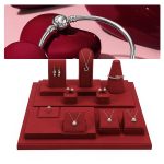 Ohrringe, Armbänder, Ohrringe, Schmuck-Präsentationsständer, Mikrofaser-Schmucktheken-Display-Requisiten – Bild 4