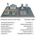 Perlgrauer Schmuck-, Armband- und Ohrringe-Präsentationsständer – Bild 7