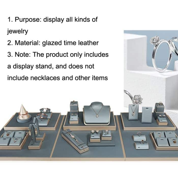 Perlgrauer Schmuck-, Armband- und Ohrringe-Präsentationsständer – Bild 4