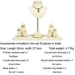 Fenster-Schmuck-Display-Requisiten, Halskette, Ohrringe, Ring, Schmuckständer – Bild 6