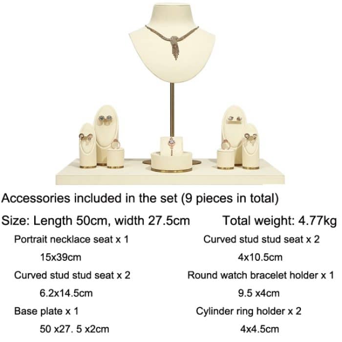 Fenster-Schmuck-Display-Requisiten, Halskette, Ohrringe, Ring, Schmuckständer – Bild 6