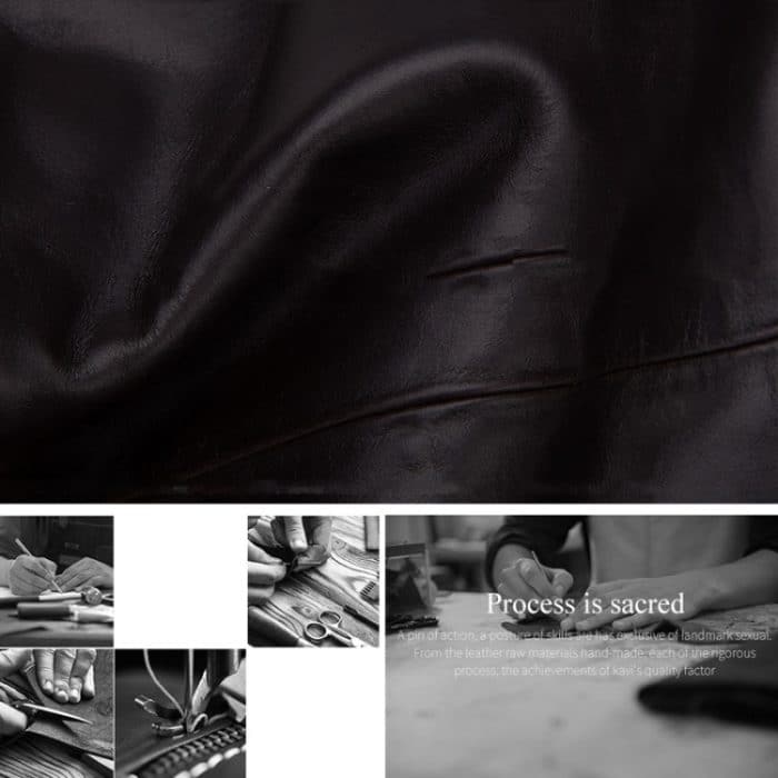 HUMERPAUL Herren Umhängetasche Retro Einfacher Rucksack Leder Umhängetasche, MH553 (Dark Brown), MH553 (Yellow Brown) – Bild 4