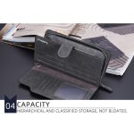 Baellerry Vintage-Geldbörse aus mattem Leder mit mehreren Kartenfächern für Herren, Clutch mit Reißverschluss und Schnalle – Bild 8