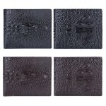 Baellerry Herren-Geldbörse mit Krokodildruck, kurz, Vintage-Geldbörse mit mehreren Kartenfächern – Bild 2