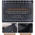 Baellerry Herren-Geldbörse mit Krokodildruck, kurz, Vintage-Geldbörse mit mehreren Kartenfächern – Bild 5