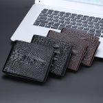 Baellerry Herren-Geldbörse mit Krokodildruck, kurz, Vintage-Geldbörse mit mehreren Kartenfächern – Bild 7