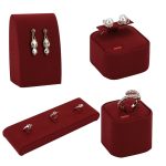Schmuck-Präsentationsständer, Mikrofaser-Schmuck-Theken-Display-Requisiten – Bild 2