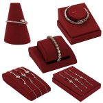 Schmuck-Präsentationsständer, Mikrofaser-Schmuck-Theken-Display-Requisiten – Bild 2