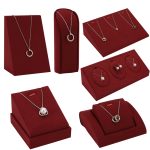 Schmuck-Präsentationsständer, Mikrofaser-Schmuck-Theken-Display-Requisiten – Bild 2