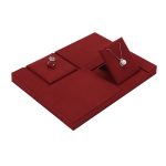 Schmuck-Präsentationsständer, Mikrofaser-Schmuck-Theken-Display-Requisiten