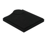 Schwarzer Mikrofaser-Halsketten-Ring-Schmuckständer. Live-Schmuckständer