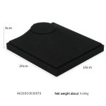 Schwarzer Mikrofaser-Halsketten-Ring-Schmuckständer. Live-Schmuckständer – Bild 7