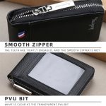 Baellerry Organ-Kartentasche mit großem Fassungsvermögen und mehreren Kartenfächern, Mini-Geldbörse mit Reißverschluss – Bild 6