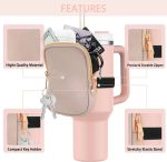 Seitliche Aufbewahrungstaschen für Wasserbecher mit Reißverschluss, passend für 40-Unzen-Becher, Single Pocket – Bild 6