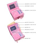 Baellerry Damen-Geldbörse mit großem Fassungsvermögen, kurze Geldbörse, multifunktionale Geldbörse mit mehreren Karten – Bild 5