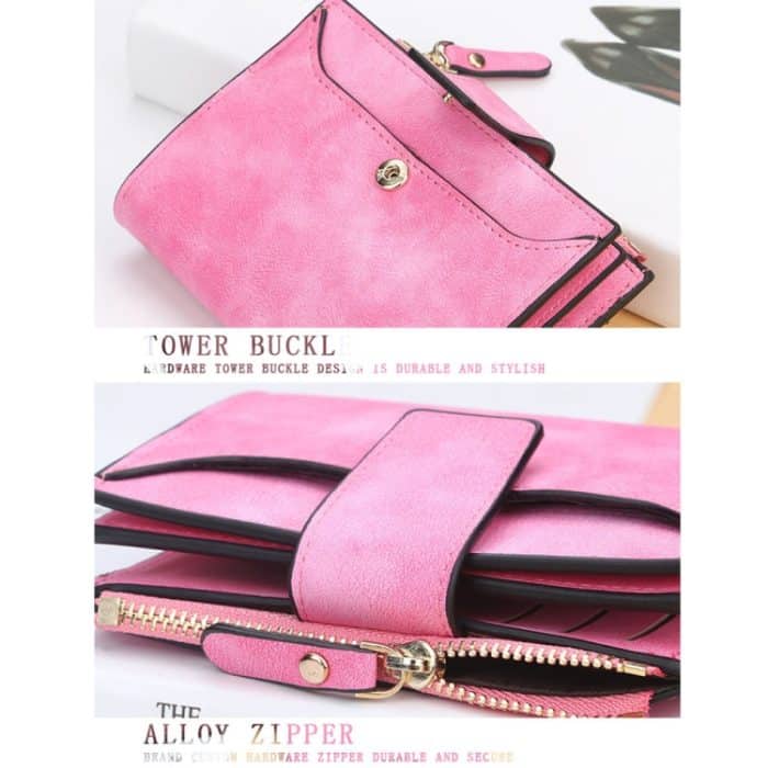 Baellerry Damen-Geldbörse mit großem Fassungsvermögen, kurze Geldbörse, multifunktionale Geldbörse mit mehreren Karten – Bild 6