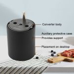 Konvertierbarer EU-zu-Schweiz-Stecker mit Erdungskabel-Reiseadapter, With Shell – Bild 7