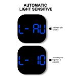 13-Zoll-LED-Acryl-Elektronikuhr, quadratische Großbild-Wanduhr mit Timing-Temperatur- und Luftfeuchtigkeitsregelung, 6632 White Light, 6632 Orange White Green, 6632 White Blue, 6632 White Orange, 6632 White Red – Bild 4