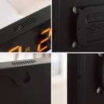 13-Zoll-LED-Acryl-Elektronikuhr, quadratische Großbild-Wanduhr mit Timing-Temperatur- und Luftfeuchtigkeitsregelung, 6632 White Light, 6632 Orange White Green, 6632 White Blue, 6632 White Orange, 6632 White Red – Bild 10