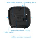 6633 LED-Bildschirm, digitale Anzeige, Timing, Desktop-Wecker, Wohnzimmer-Hängeuhr, 6633 Blue White Green, 6633 White Light, 6633 Blue Light, 6633 Orange Light, 6633 Green Ligh – Bild 4