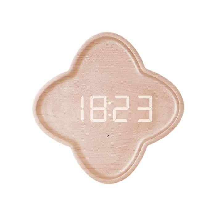 G236 LED-Digitalanzeige, Blumenform, Wohnzimmer-Wanduhr – Bild 1