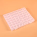 2 Stück 56 Slots transparente Kunststoff-Aufbewahrungsbox Schmuck Nail Art Strass Perlen Box – Bild 3