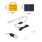 7AH 10W Solarpanel Notlicht Wiederaufladbares LED-Solarenergie-Kit – Bild 3