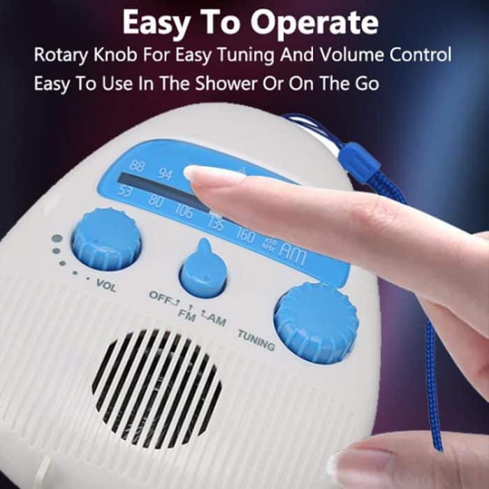 Portable Waterproof FM Radio With Hanging Rope For Bathroom, SY-900 – Bild 8