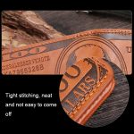 Geldbörse mit mehreren Kartenfächern im Retro-Dollar-Muster mit magnetischer Schnalle – Bild 8