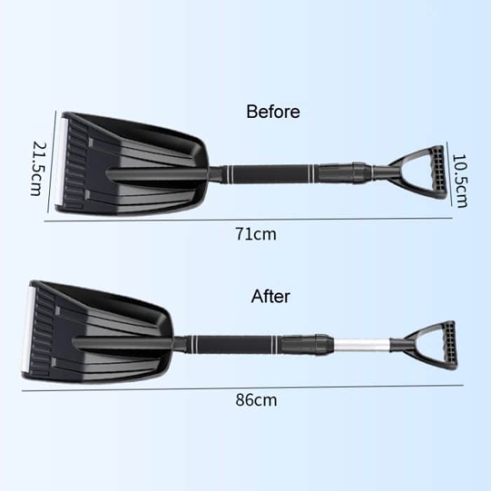 Fahrzeugmontierte, vergrößerte, abnehmbare Schneeschaufel für den Winter – Bild 3