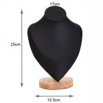 Halsketten-Ausstellungsständer aus massivem Holz, mittelgroß, Porträt, herzförmiger Halsketten-Ausstellungsständer – Bild 2