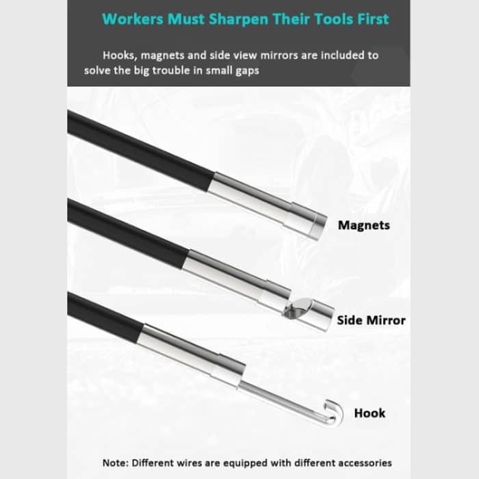 TESLONG NTS450A Industrie-Handendoskop mit 4,5-Zoll-Bildschirm und Licht, 7.6mm Lens -1m, 7.6mm Lens-3m, 7.6mm Lens-5m, 5.5mm Lens-1m, 5.5mm Lens -3m, 3.9mm Lens-1m, 3.9mm Lens-3m – Bild 10