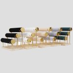 Dreischichtiger Metallständer mit Holzboden, Schmuckständer, Armband, Uhr, Armreif – Bild 2