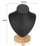 Kleiner Portrait-Halsketten-Ausstellungsständer aus massivem Holz, herzförmiger Halsketten-Theken-Ausstellungsständer – Bild 2