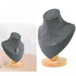 Kleiner Portrait-Halsketten-Ausstellungsständer aus massivem Holz, herzförmiger Halsketten-Theken-Ausstellungsständer – Bild 5
