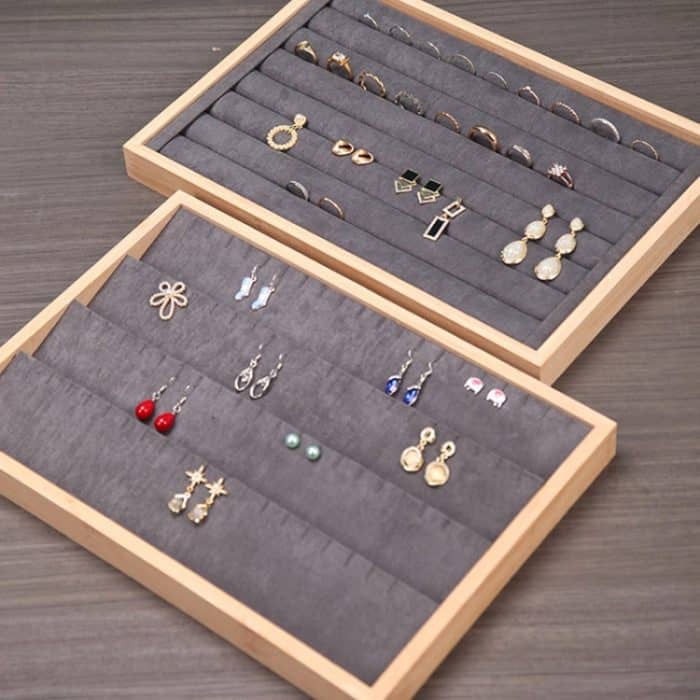 Schmuck-Display-Palette aus Bambusholz, Schmuck-Aufbewahrungs-Display-Tablett – Bild 5