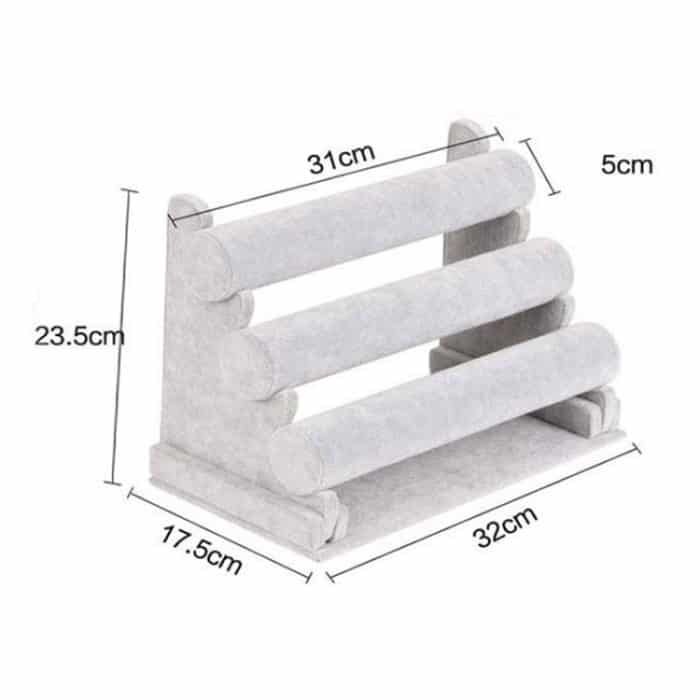 Abnehmbarer Armreifenständer aus Samt für Uhren und Schmuck – Bild 6