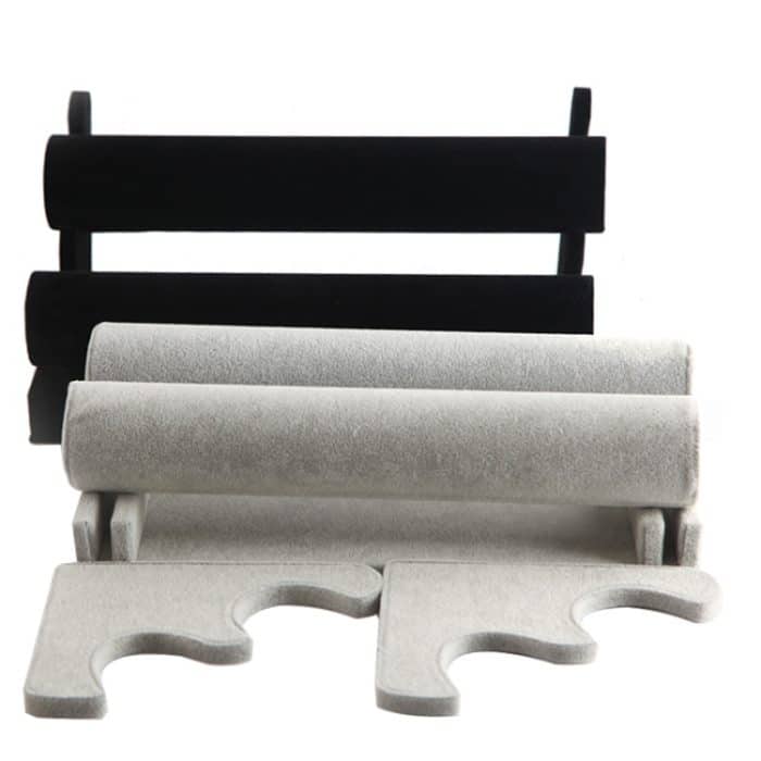 Abnehmbarer Armreifenständer aus Samt für Uhren und Schmuck – Bild 2