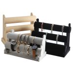 Abnehmbarer Armreifenständer aus Samt für Uhren und Schmuck – Bild 5