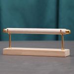 Abnehmbarer, massiver Holzsockel, Ringständer, Metallständer, Schwammstangen-Ring-Aufbewahrungsregal