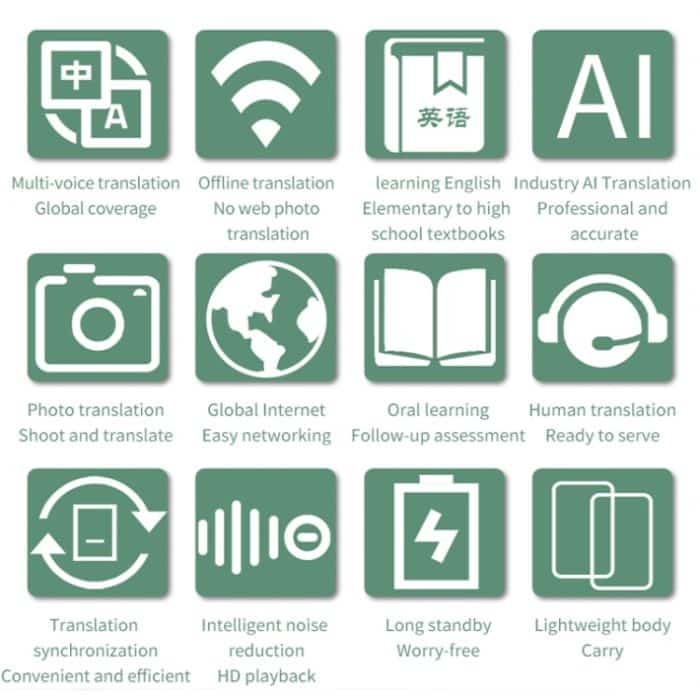 2,88-Zoll-HD-Bildschirm-WLAN-Übersetzer 139 Sprachen Sprachübersetzer Fotoaufzeichnungs-Übersetzerstift – Bild 6