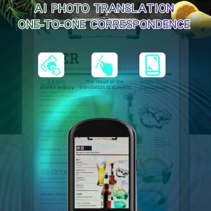 2,88-Zoll-HD-Bildschirm-WLAN-Übersetzer 139 Sprachen Sprachübersetzer Fotoaufzeichnungs-Übersetzerstift – Bild 8
