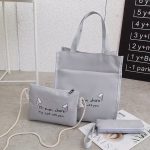 4 teile/satz Student Schultasche Casual Outdoor Reisen Umhängetasche – Bild 4